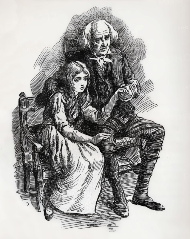 ''Little Nell and her Grandfather', c1900.  Creator: Harold Copping.