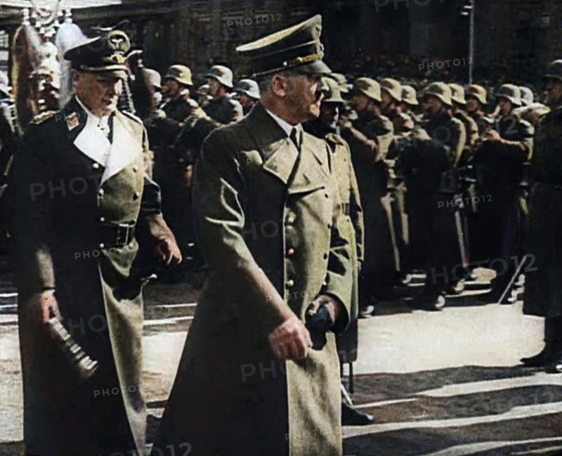 Adolf Hitler and Hermann Goering Inspecting German Soldiers, 1941. Creator: British Pathe Ltd.