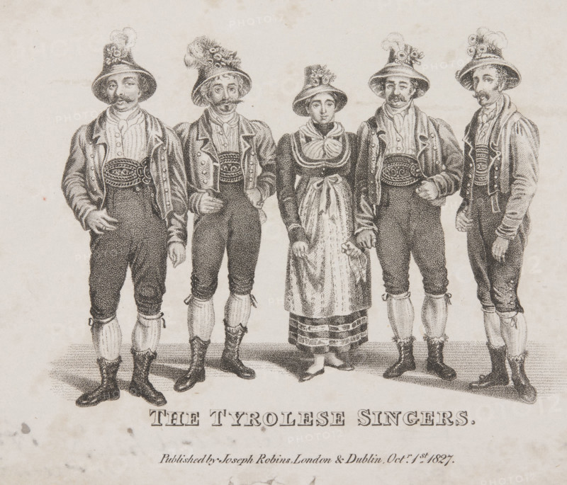 The Tyrolese Singers, 1827. Creator: Unknown.