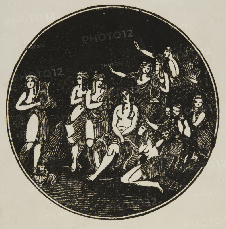 Professor Kist's Poses Plastiques and Tableaux Vivans at the Egyptian Hall, Piccadilly, 1846.  Creator: Unknown.
