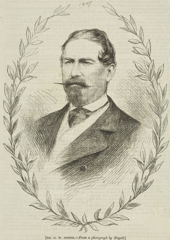 Portrait of Mr. G. W. Jester, the Ventriloquist, 1867. Creator: Unknown.
