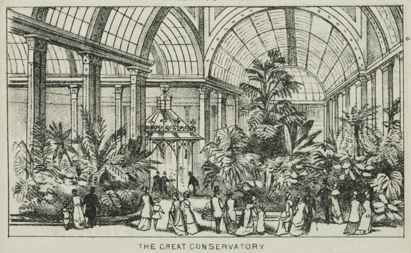 The Great Conservatory at Alexandra Palace, 19th century. Creator: Unknown.