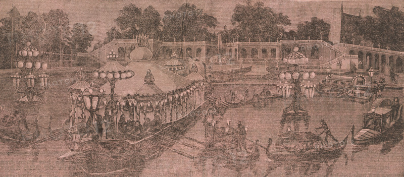 Barges and gondolas, c1891. Creator: Unknown.