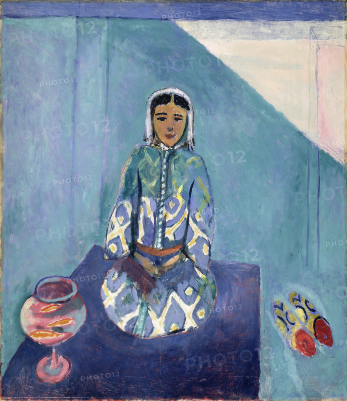'Zorah on the Terrace', (mid part of the Moroccan triptych), 1912-1913.  Creator: Henri Matisse.