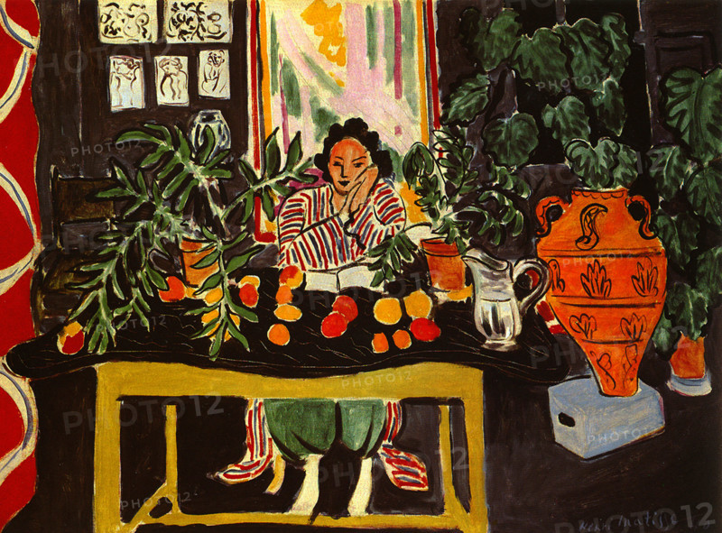 Interior with an Etruscan Vase, 1940. Creator: Henri Matisse.