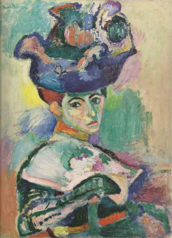 Woman with a Hat (La femme au chapeau), 1905. Creator: Henri Matisse.