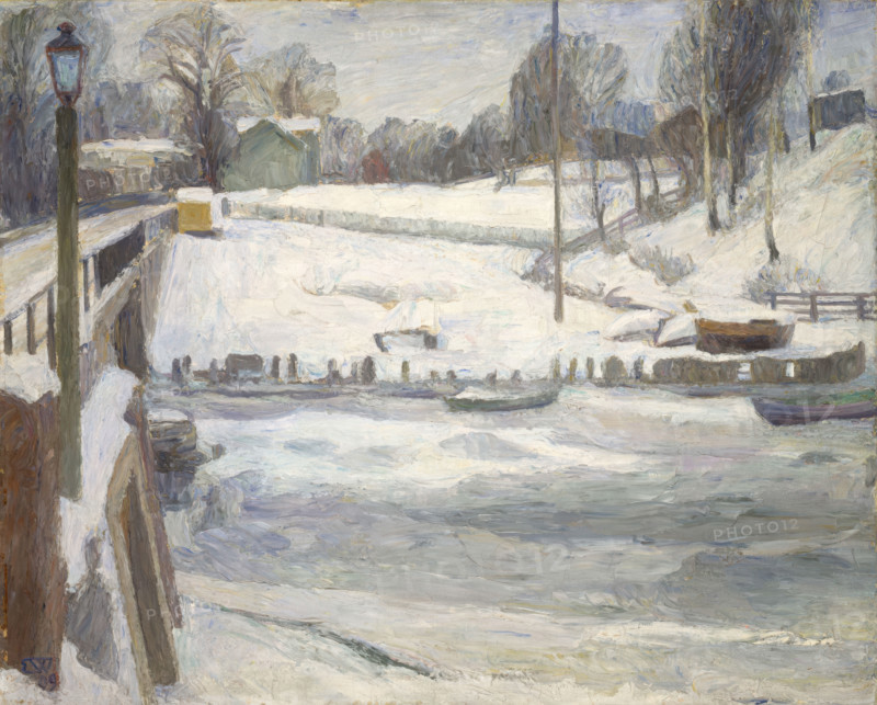 From Lysaker, 1909. Creator: Erik Werenskiold.