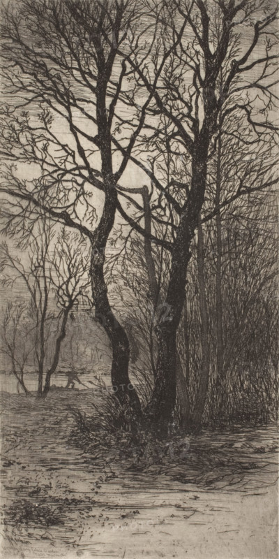 Nymphenburg Palace Garden, near Munich, 1884. Creator: Lewis Henry Meakin.