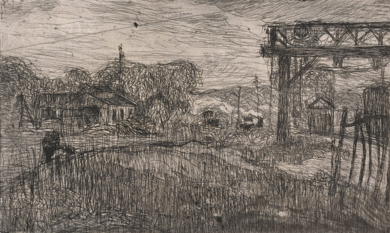 La Gare de Valmondois (The Valmondois Train Station), 1893. Creator: Armand Seguin.