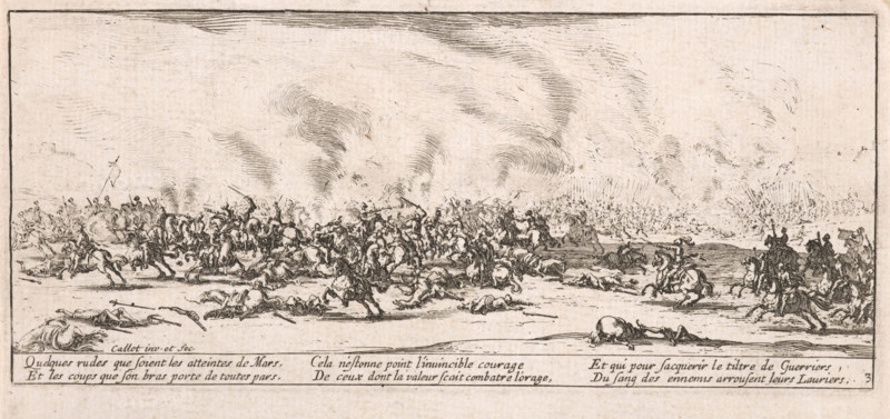 La Bataille (The Battle), 1633. Creator: Jacques Callot.