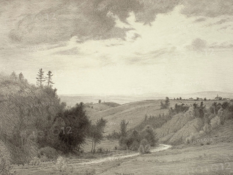 Near Burdette, 1923. Creator: Bolton Coit Brown.