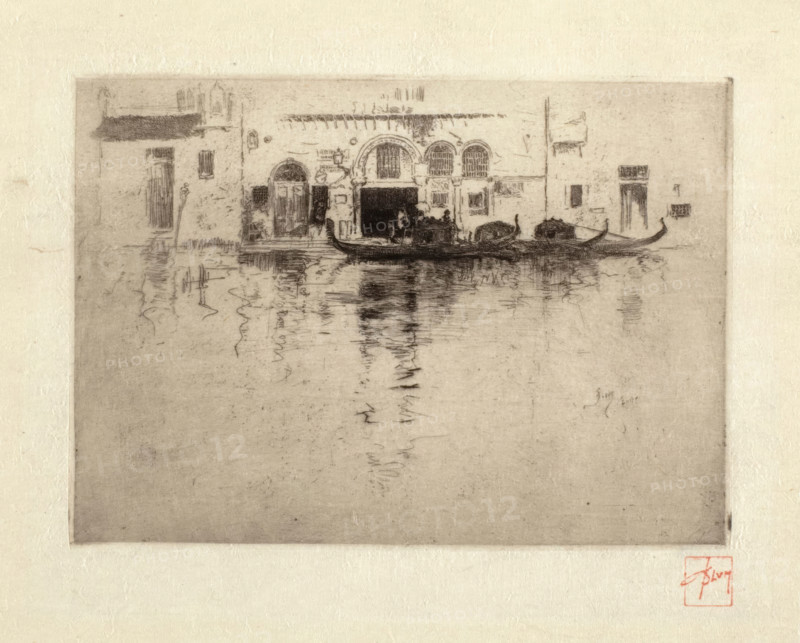 Venetian Canal, 1880-1886. Creator: Robert Frederick Blum.