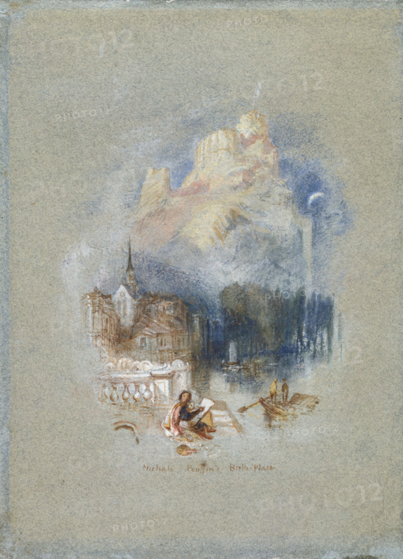 Nicholas Poussin's Birthplace, 1832. Creator: JMW Turner.