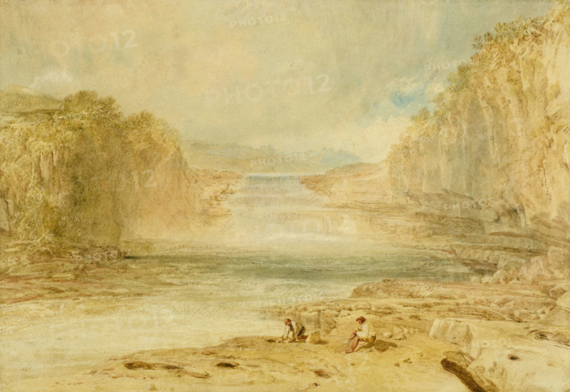 Aysgarth Force, Richmondshire, 1817. Creator: JMW Turner.