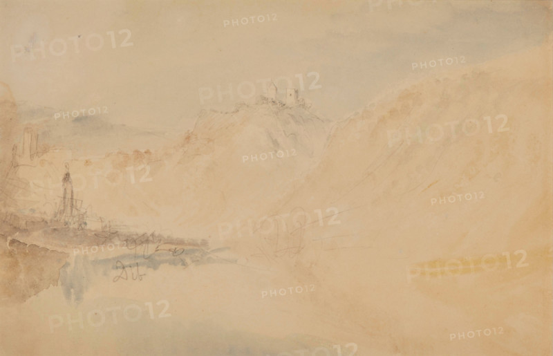 Dieblich on the Mosel, 1839. Creator: JMW Turner.