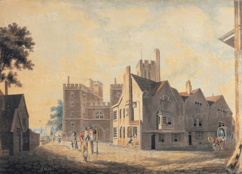 View of the Archbishop's Palace, Lambeth, 1790. Creator: JMW Turner.