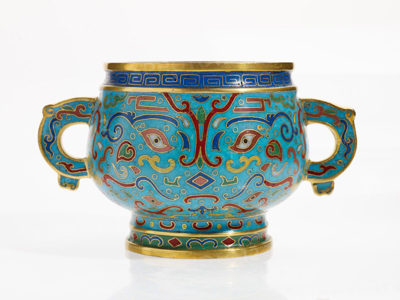Imperial censer in shape of ancient ritual food container (gui), 1736-1795. Creator: Unknown.