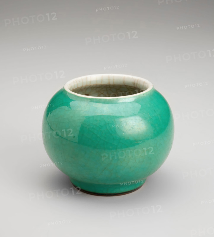 Apple-green water pot, 1700s. Creator: Unknown.