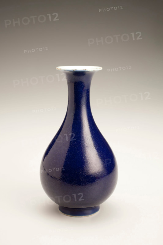 Deep-blue vase, 1700s. Creator: Unknown.