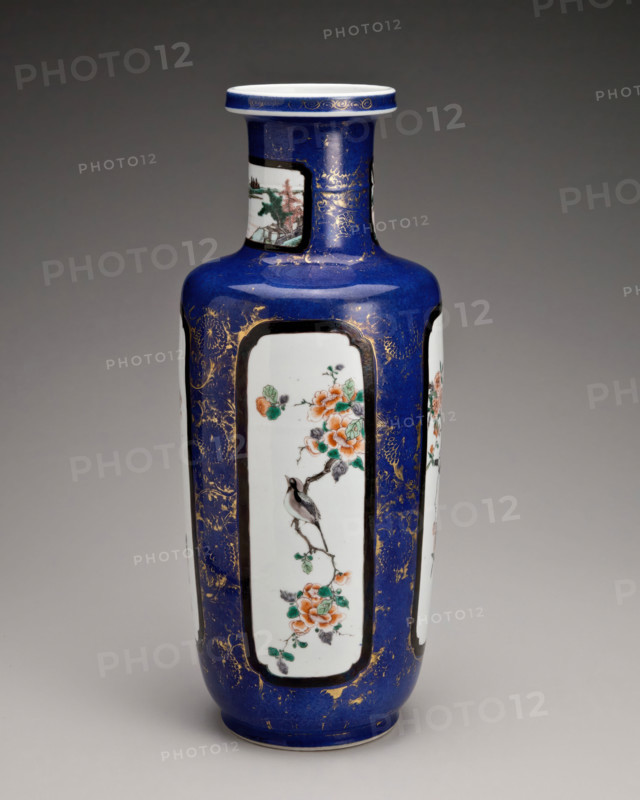 Vase with flower and bird panels, 1662-1722. Creator: Unknown.