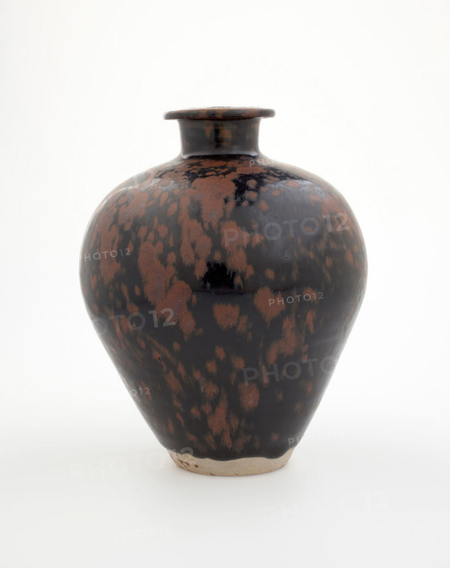 Jar with spotted glaze, 1100s. Creator: Unknown.