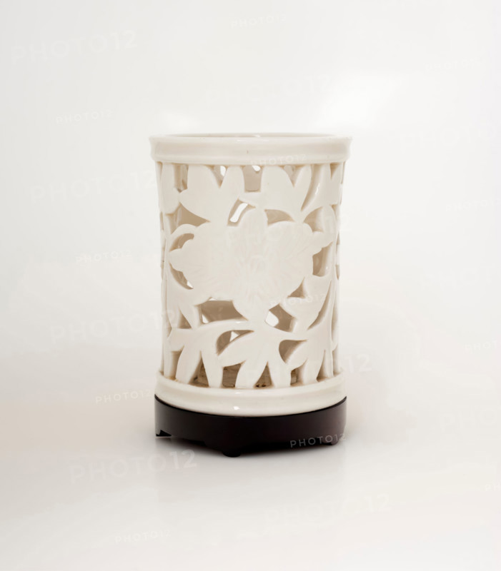 Brush holder with stand, date unknown. Creator: Unknown.