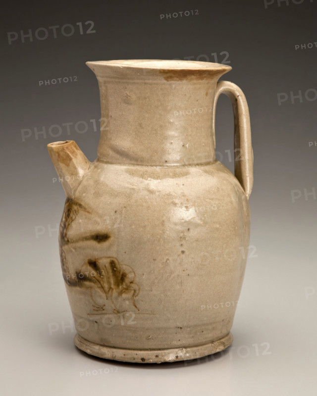 Ewer with foliage and bird design, 800s. Creator: Unknown.