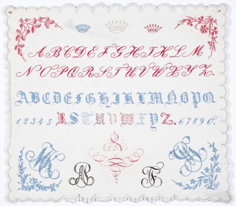Sampler, 1844. Creator: Unknown.
