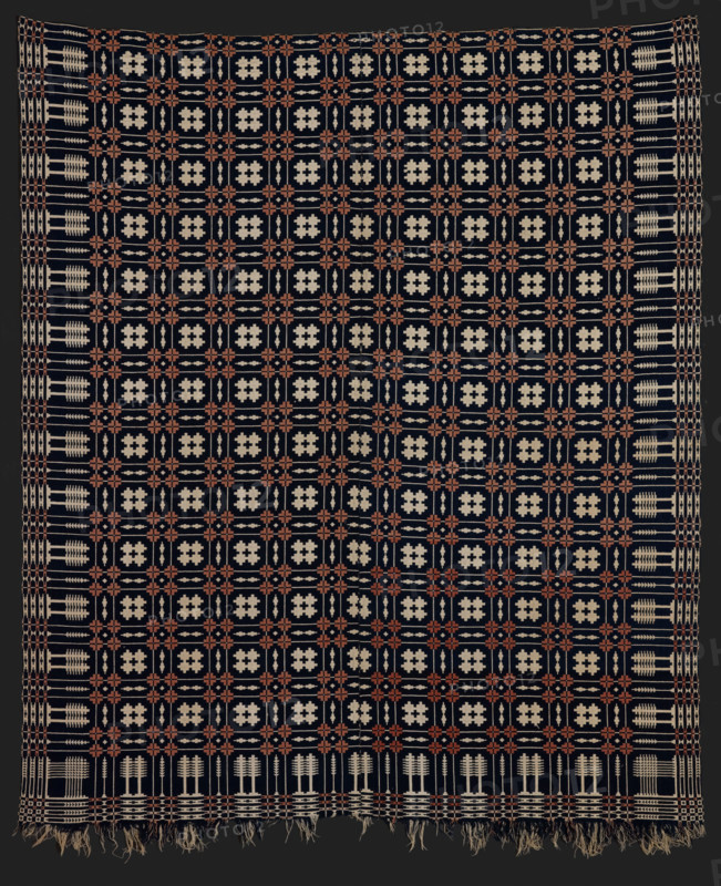 Bed Cover (Coverlet), 1800-1850. Creator: Unknown.