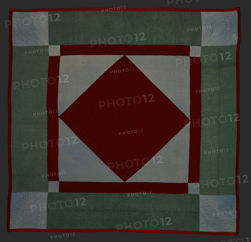 Quilt (Diamond In Square), about 1900. Creator: Unknown.