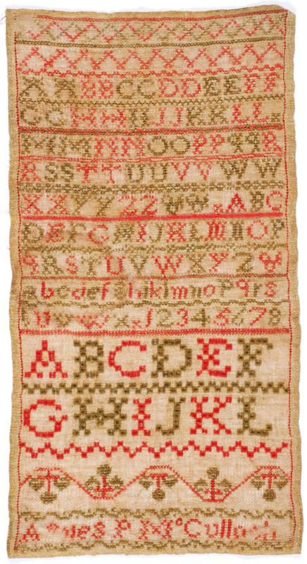 Sampler, about 1830. Creator: Unknown.