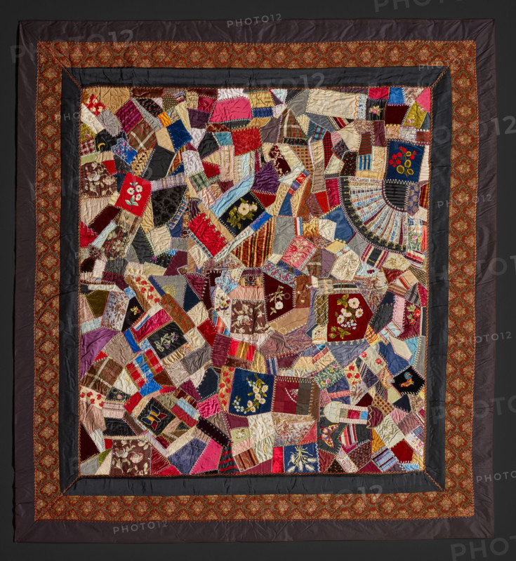 Crazy Quilt, about 1885. Creator: Unknown.