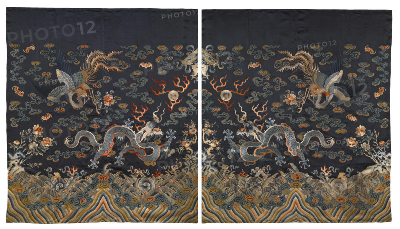 Bridal Bed Curtains, about 1820. Creator: Unknown.