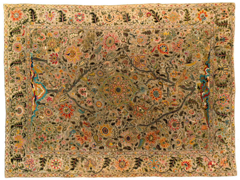 Bed Cover (Palampore), 1800-1850. Creator: Unknown.