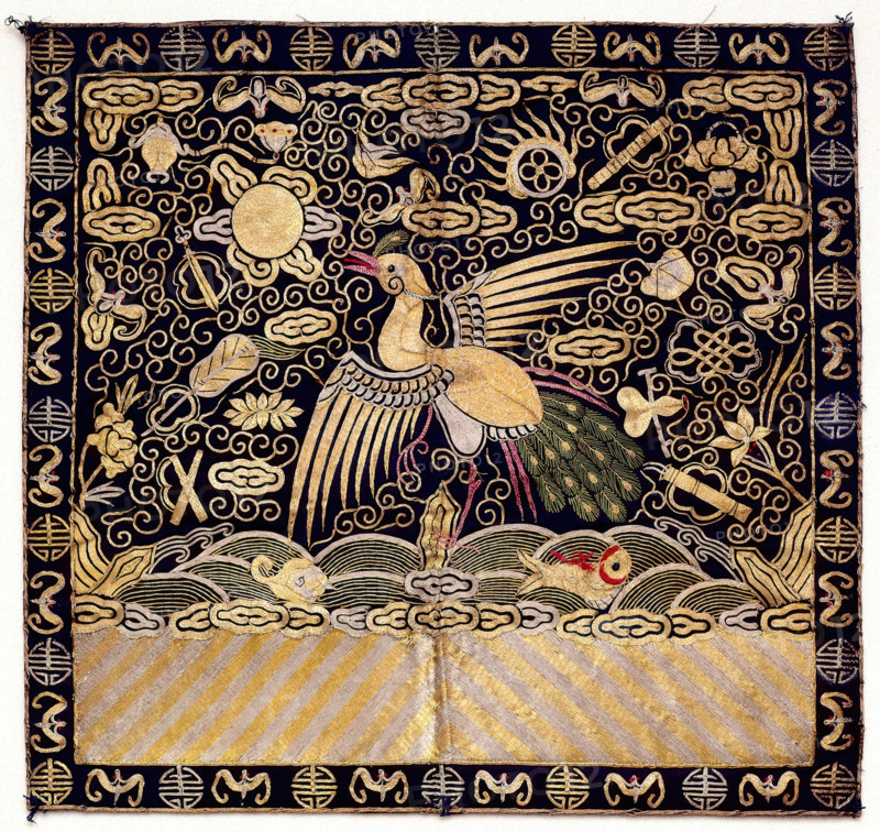 Rank Insignia, Third Degree Civil, Peacock, about 1900. Creator: Unknown.