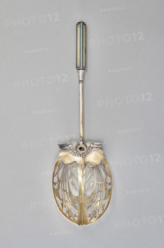 Isis pattern ice spoon, 1871. Creators: George Wilkinson, Gorham Manufacturing Company.
