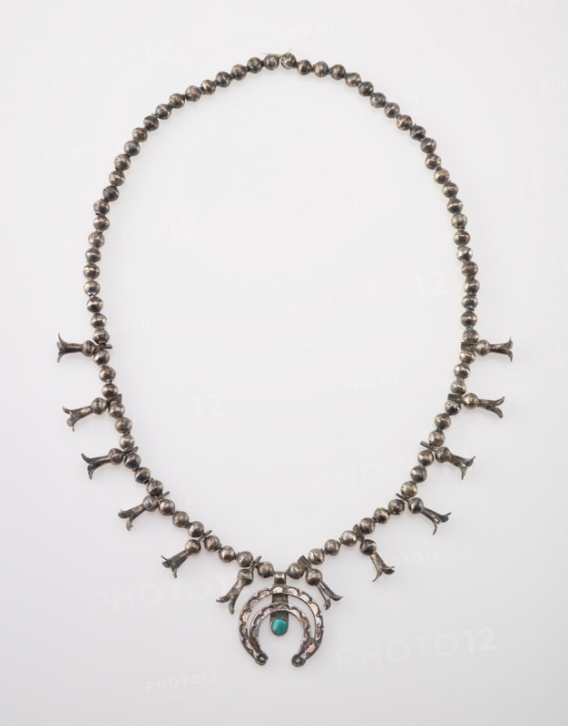 Squash blossom necklace, 1890-1915. Creator: Unknown.