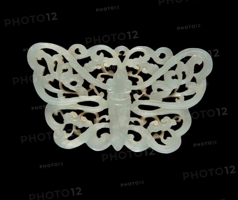 Openwork butterfly plaque, 19th century. Creator: Unknown.