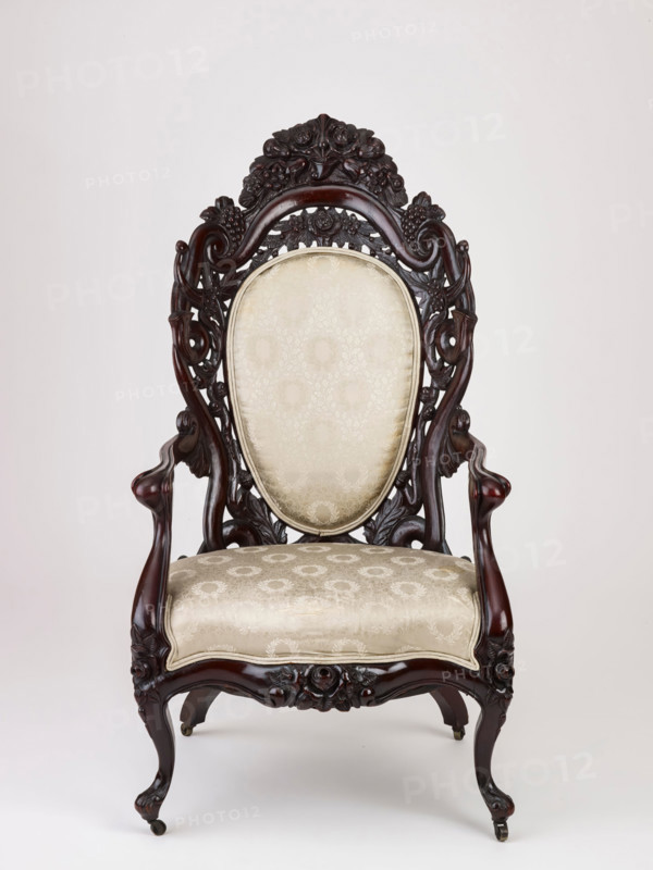 Armchair, about 1855. Creator: John Henry Belter & Co.