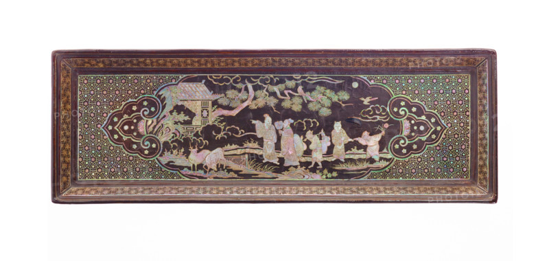 Tray with figures, about 1500. Creator: Unknown.