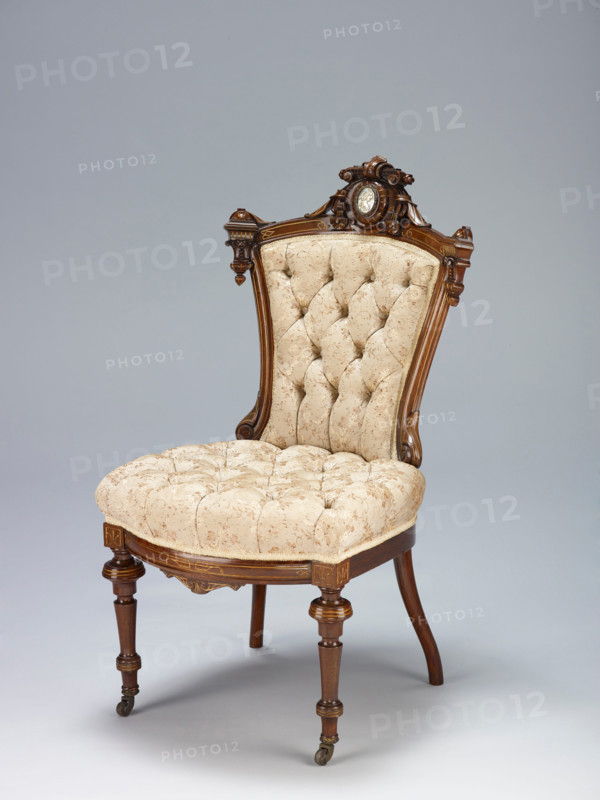 Side chair, about 1860-1870. Creator: John Jelliff.