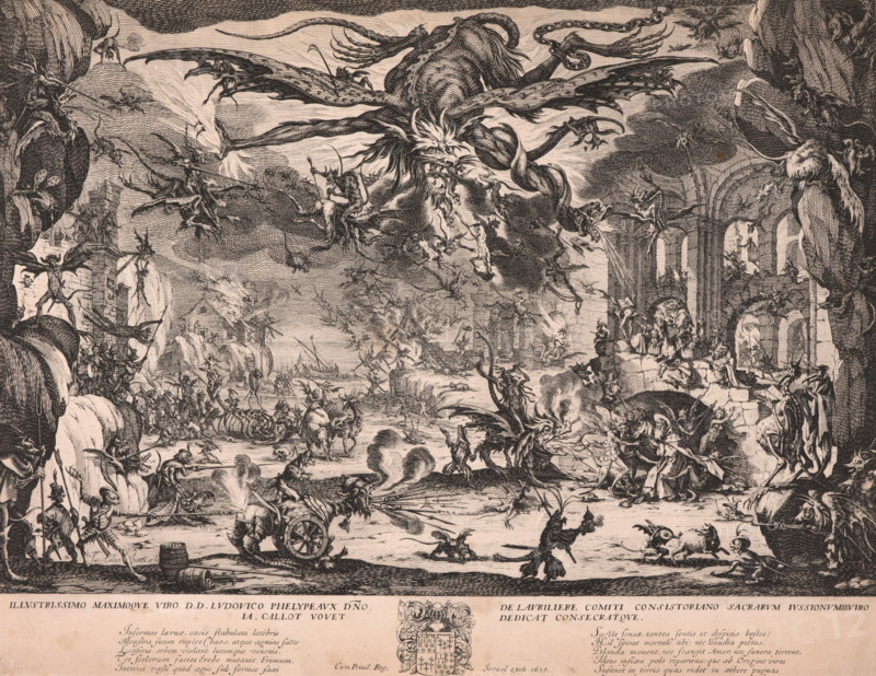 The Temptation of St. Anthony, 1635. Creator: Jacques Callot.