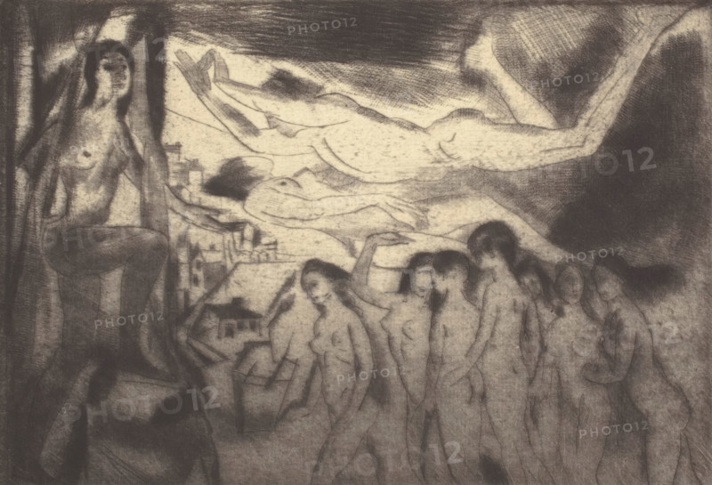 Guiding Spirit, 1920. Creator: Arthur Davies.