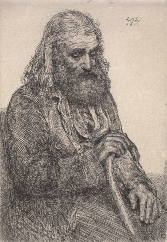 Old Man, Seated, 1910. Creator: Ernest Haskell.