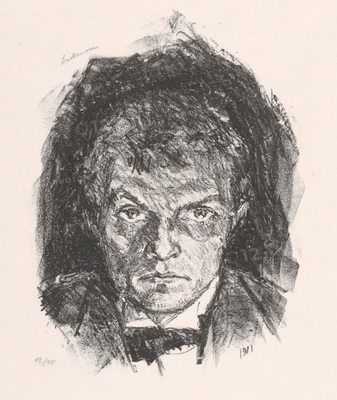 Self-Portrait (Selbstbildnis), 1911. Creator: Max Beckmann.