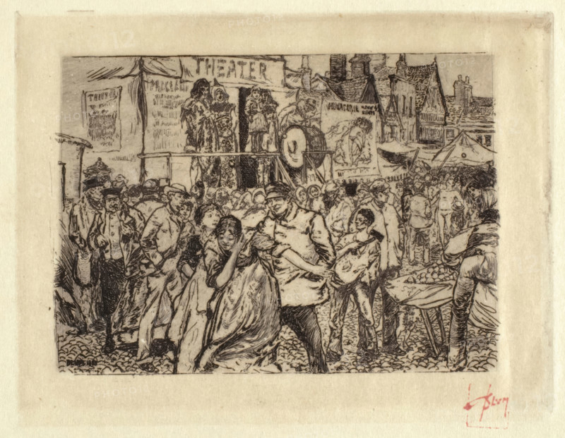 Scene at a Circus, 1885. Creator: Robert Frederick Blum.
