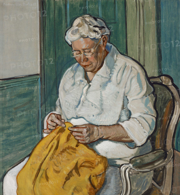The Seamstress, 1925. Creator: Frederic C. Bartlett.