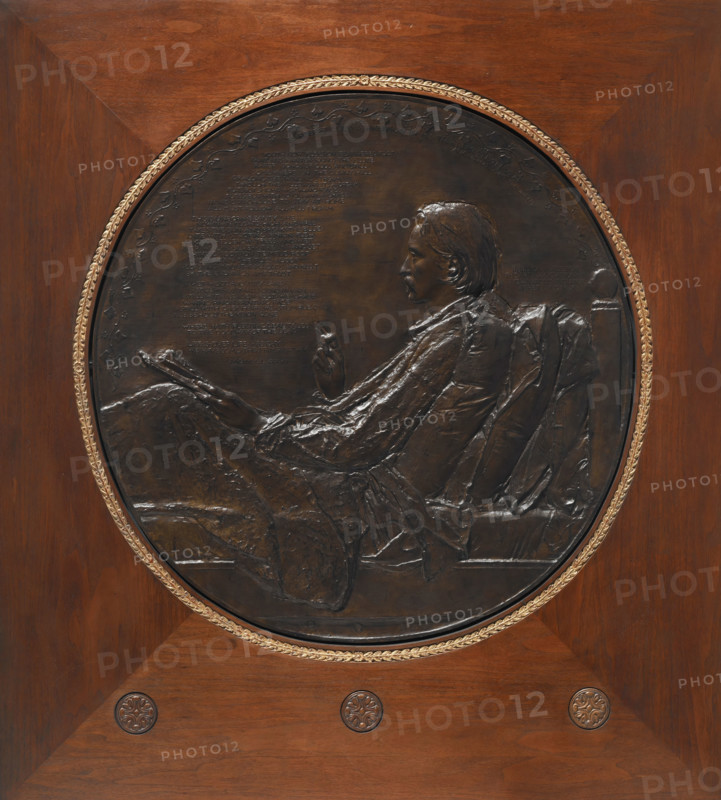 Robert Louis Stevenson, 1887-1888. Creator: Augustus Saint-Gaudens.