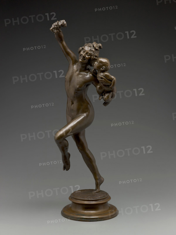 Bacchante and Infant Faun, 1893-1894. Creators: Frederick William MacMonnies, E Gruet.