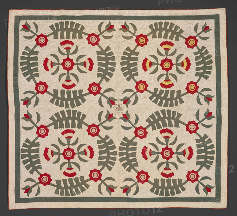 Quilt, late 1800s. Creator: Virginia E. Hicks.